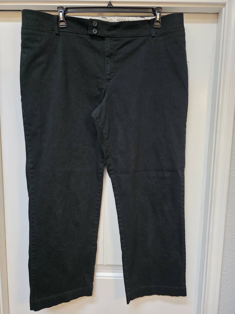 Lee Black Relaxed Wide Leg Pants - Sz 22w